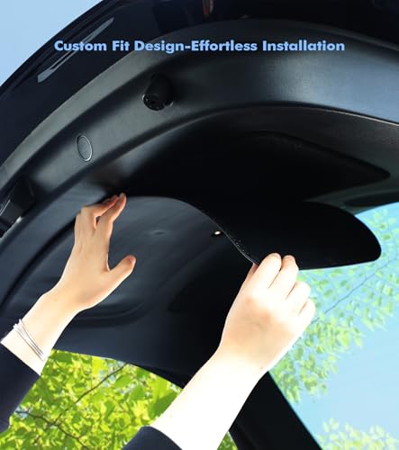 PM Auto Rear Trunk Tailgate Mat for Tesla Model Y 2020-2024 Rear Trunk Scuff Plate Protective Accessories Tailgate Liner TPE Pad Protector Mat Model Y Cover Protector