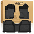 LASFIT Floor Mats for Nissan Frontier 2009-2021 King Cab (Not Fit Crew Cab), All Weather TPE Custom Fit Easy Clean Durable No-Curling Floor Liners for Frontier 1st & 2nd Row Car Mats, Black - size: 1)For Nissan Frontier | 2009-2021 | King Cab