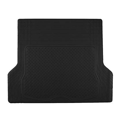 FH Group ClimaProof Universal Cargo Mat – All-Weather, Trimmable Trunk Mat (54.5" W x 44" D) – Fits Most Cars, SUVs & Trucks – Black - color: Black, size: Large