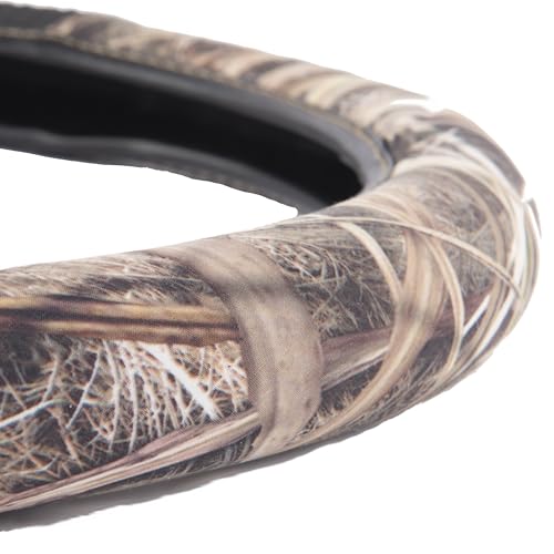 Ducks Unlimited Steering Wheel Covers, Universal Fit, Easy to Install for Car Truck Van SUV, Mossy Oak Shadow Grass Blades (SIOC)