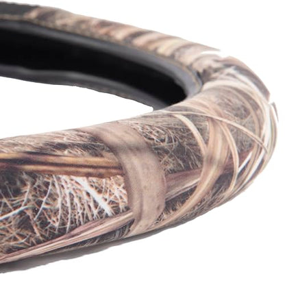 Ducks Unlimited Steering Wheel Covers, Universal Fit, Easy to Install for Car Truck Van SUV, Mossy Oak Shadow Grass Blades (SIOC)