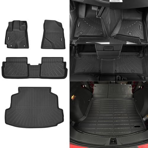 Naibeve Floor Mats for Toyota Corolla 2009-2013 - All Weather for Toyota Corolla Floor Mats Cargo Mat Trunk Liner Cargo Liner - size: 1)Corolla|2009-2013