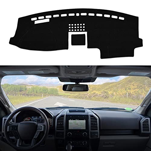 Dashboard Dash Cover Mat Carpet Compatible with 2015-2018 F150(with Center Speaker) - size: 2015-2018 FORD F150