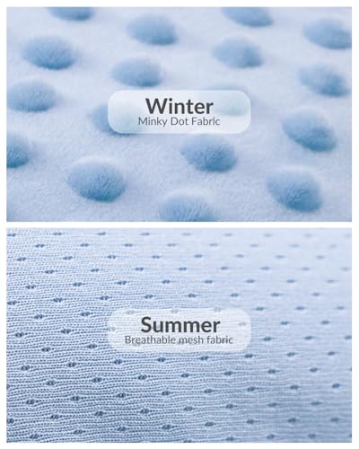 Generic Infant Insert Compatible with Mamaroo Swing & Graco Swing and Infant Car Seat, Newborn Insert Baby Head Body Support, Reversible Design, Breathable Soft Fabric, 1Pcs - Dots, Dark Blue - color: Dots, Dark Blue
