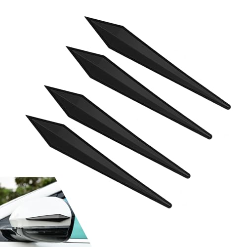 WZP 4PCS Car Door Edge Guard Protector, PVC Rearview Anti-Collision Bumper Trim Guard Sticker, Self-Adhesive Anti-Scratch Side Door Protector, Universal Car Accessories for Sedan SUV Truck (Black) - color: Black