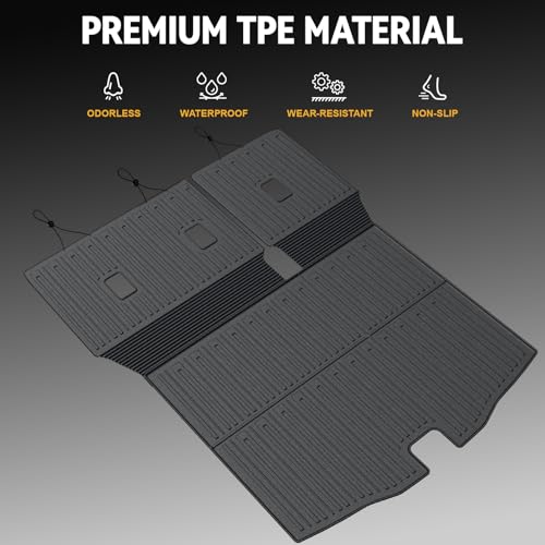Cargo Mat for 2020-2025 2026 Ford Escape Gas (Not for PHEV), Full Coverage All Weather Trunk Cargo Liner with Backrest Protectors for Escape Accessories