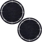 Car Cup Holder Coasters, 2.75 Inch, 2-Pack, for Women | Universal, Bling Crystal Rhinestone, Anti-Slip Silicone, Auto Interior Accessories