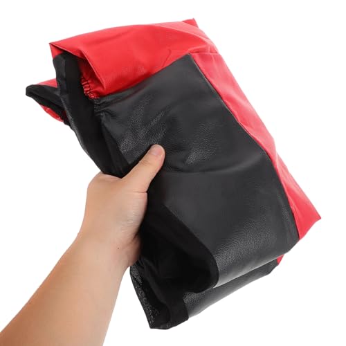 UPKOCH Waterproof Car Seat Cover Set with Breathable Fabric, Non-Slip Front and Rear Seat Protectors for SUV and Truck Interior, Crimson and Ebony Cushion and Pillow Included