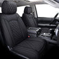 Tundra Seat Covers Compatible with Toyota Tundra 2008-2022 2023 2024 2025 2026 Crewmax Double Cab SR5 Limited Platinum TRD Pro Tundrasine 1794 Edition Waterproof Leather(5 PCS Full Set/Black)