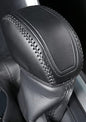 for Toyota RAV4 2019-2025 Gear Shift Knob Cover, Genuine Leather Interior Protective Gear Shift Trim for Toyota Highlander 2020-2026 - Black Trim - color: Leather Black trim