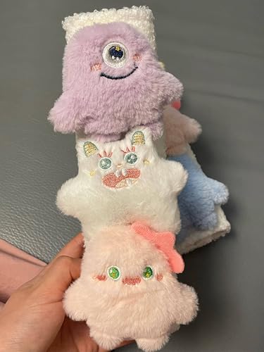 Baby Car Seat Neck Cover, Baby Strap Pad, Car Seat Strap Cover, Car Seat Belt Cover Boy Girl, Baby Neck Pad Protector, Car Strap Pad Fleece, Belt Pad Plush Doll, Seat Belt Pads (Purple, White, Pink) - color: Purple, White, Pink dolls