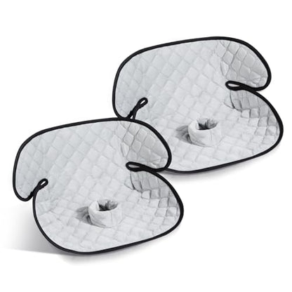 2 Pack Car Potty Training Seat Protector, Waterproof Toddler Car Seat Potty Training Cover, Piddle Pads & Liners for Baby Stroller, Booster & Travel,Non-Slip Pee Protector for Carseat (Grey)