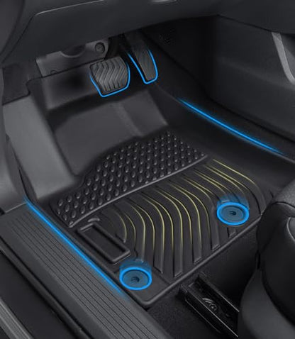 Car Floor Mats Replacement for Nissan Altima 2014-2018 Durable Odorless Front Rear Heavy Duty TPE Carpet All Weather Liners Full Set Non-Slip Waterproof Accessories for Dad