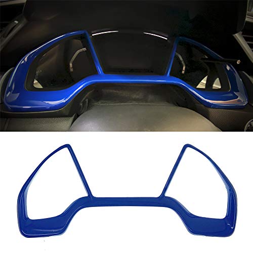 GZXinWei Blue Car Dashboard Decorative Frame Dial Rings Trim Frame for Honda 10th Gen Civic 2016 2017 2018 2019 2020 2021 - color: Blue