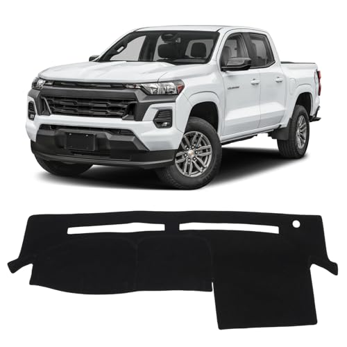 KUST Black Dash Cover Compatible with Chevy Chevrolet Colorado/GMC Canyon 2004-2012 Dashboard Cover Accessories for Colorado/Canyon Dashboard Mat No Glare Center Console Sunshield Protector - size: Colorado 04-12(Black)