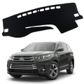 XITER Polyester Dashboard Cover Mat Carpet Dash Nonslip Sun Shade Mat Compatible For Toyota Highlander 2014 2015 2016 2017 2018 2019 - size: 2014-2019 Highlander