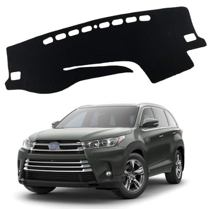 XITER Polyester Dashboard Cover Mat Carpet Dash Nonslip Sun Shade Mat Compatible For Toyota Highlander 2014 2015 2016 2017 2018 2019 - size: 2014-2019 Highlander