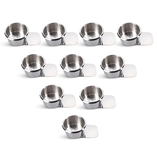 GSE Games & Sports Expert Stainless Steel Cup Holder, Drop-in Cup Holder for Casino Poker Tables, Work Desks, Boats, RVs, Cards & Trucks (Slide Under) - color: Small, style: 10-Pack