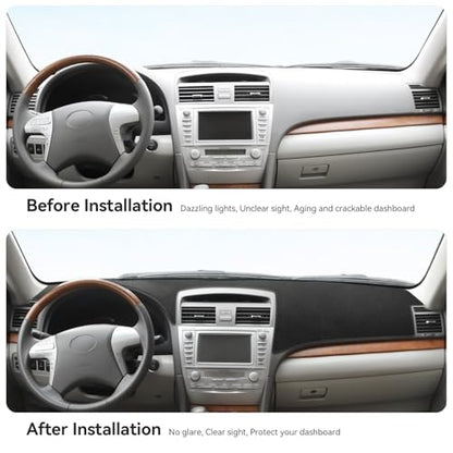 Dash Cover for Toyota Camry 2011 2010 2009 2008 2007 Accessories Flannel Dashboard Cover Dash Mat Center Console Cover Sunshield Protector Pad - size: for Toyota 2007-2011 Camry