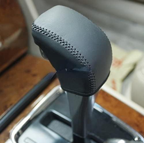 Compatible with Honda Accord 7 Automatic 2005 2006 2007 Hand Sewing Black Leather Cover for Gear Shift Knob