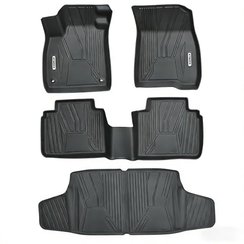 All Weather Floor Mat & Cargo Mat for Honda Accord 2023-2026 (Include Hybrid), TPE Car Mat Full Set Front & Rear 4 PCS,Custom Fit Floor Liners - Anti-Slip Waterproof Odorless Easy Clean - size: Honda, style: 23-26 Honda Accord (Include Hybrid) with Cargo