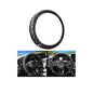 Bling Car Steering Wheel Cover, 14.5-15inch Sheepskin Crystal Rhinestones Elastic Vehicle Steering Wheel Protector, Auto Interior Accessories, Universal for SUV Sedan Truck (Black)
