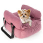 Pet Car Seat for Small Dogs up to 25 lbs with Safety Straps, Storage Pockets, Travel Carrier Bed Booster Seat, Machine Washable (Pink) - color: Pink