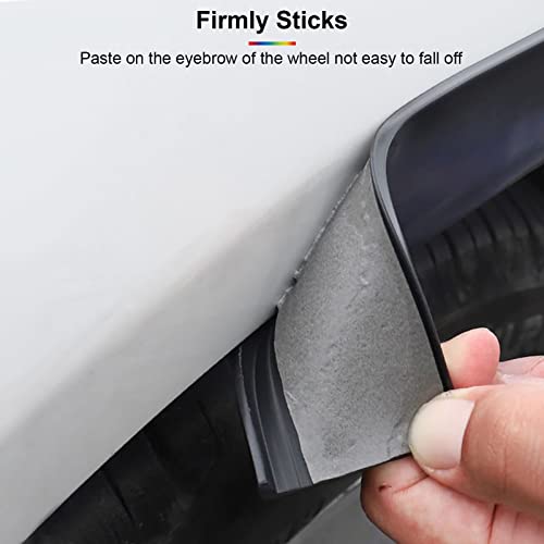 20Ft Car Wheel Arch Trim, Fender Flares Arches Wing Expander Car Wheel Eyebrow Anti-Collision Strip for Pickup SUV Fender Flare Edge Trim (3CM) - size: 3CM