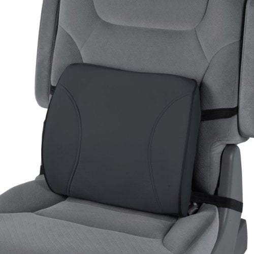BDK BS-300-BK Durable Foam Lumbar Support 3D Balanced Firmness Cushion-Lower Back Pain Relief-Best for Office Chair, Car Seat, Recliner, Black - color: Black