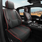 W&PMAX Custom-Fit Front Seat Covers for Chevy Silverado 1500 (2014–2019), Red Front Set, Waterproof Leather, Airbag Safe, Easy Install - color: Black&Red, size: Front Pair