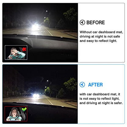 Autorder Dashboard Cover Mat for Volkswagen Atlas 2018-2023 VW Atlas Cross Sport Accessories Dash Cover Flannel Dash Mat Sunshade Glare UV Rays Protector - size: For Volkswagen Atlas 2018-2023