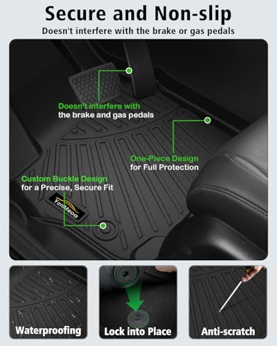 Floor Mats Custom for Toyota 4Runner 1996 1997 1998 1999 2000 2001 2002 Trunk Mat & Backrest Mat All Weather TPE Rubber Cargo Liner Full Set Floor Liners for 3rd Gen 4Runner Accessories, Black - size: For 4Runner 1996-2002 All Mats