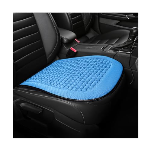 Car Front Seat Bottom Cover, Cool Breathable Anti-Slip Vehicle Driver Seat Protector Cushion, Comfortable Auto Interior Chair Protection Pad Mat, Universal for Truck SUV Sedan (Blue) - color: Blue