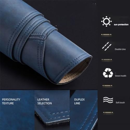 leather dash board cover mat Compatible with HyundaiHyundai Elantra 2016-2018, Interior Dash Covers，Sun protection dashboard cover-blue - size: Compatible with Elantra 2016-2018