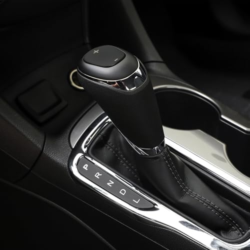 TOMALL Stainless Steel Car Gear Shift Knob Cover Compatible with Chevy Equinox 2018-2020 Shift Panel Trim Gear Lever Cover for Car Interior Car Accessories (Black Titanium) - color: Stainless Gear-Black Titanium