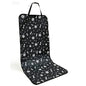 Dog Car Seat Cover for Back Seat，Back Seat Pet Cover for Daily Life, Convenience Waterproof & Nonslip Seat Covers for Pet (Black - Bone)