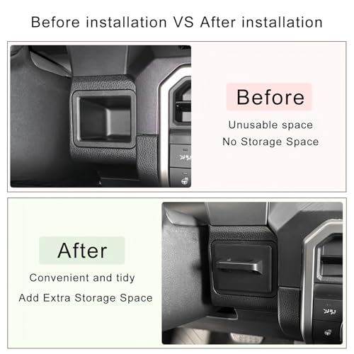 Driver's Drawer Box Compatible with Toyota Tacoma Accessories 2024-2026 and 2025-2026 4Runner Accessories Drivers Side Cubby Drawer Organizer Storage Interior Accessories