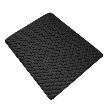 FH Group Deluxe Faux Leather Diamond Pattern Cargo Liner 32" INCHES - Universal Fir for Cars, Trucks, & SUVs (Black) F16501 - color: Black, size: 40 x 32 Inches