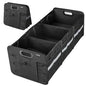 Trunk Organizer for Car， Collapsible Trunk Organizer with Multi Pockets, 3 Compartments Storage Organizer for Car SUV, Truck, Sedan