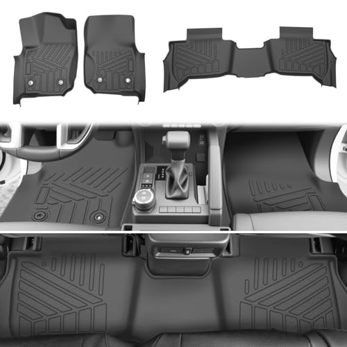 Floor Mats for 2025 2026 Toyota 4Runner 5 Seats Gas, All Weather TPE Protector 1st&2nd Row Floor Liners Accessories(Not for Hybrid EV&i-Force MAX) - size: 5Seats-Floor Mats