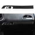 Copilot Glove Handle Box Cover Trim Decals for 2011-2023 Dodge Charger Accessories Carbon Fiber Interior Stickers - color: Copilot Glove Handle Box Cover