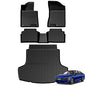 Floor Mats for Kia K5 2021-2026/Hyundai Sonata Gas 2020-2026, All Weather Floor Mats Trunk Cargo Liner Accessories, Full Coverage Set (Fit FWD Models) - size: For Kia K5 FWD | 2021-2026