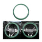 Car Steering Wheel Cover, Microfiber Breathable Ice Silk Leather Steering Wheel Cover Soft Anti-Slip Safety, 15inch Four Season Universal Fits for Most Truck,SUV,Cars (Green) - color: Green