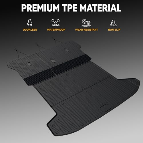 Cargo Mat for 2022-2026 Hyundai Tucson Gas, Full Coverage All Weather Trunk Cargo Liner with Backrest Protectors for Tucson Accessories
