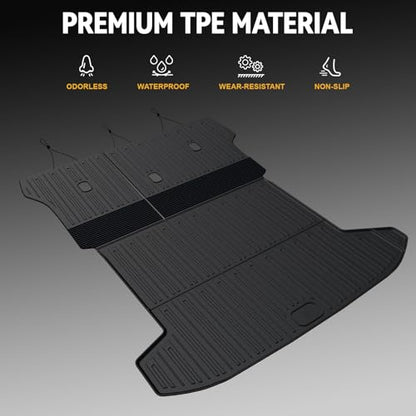 Cargo Mat for 2022-2026 Hyundai Tucson Gas, Full Coverage All Weather Trunk Cargo Liner with Backrest Protectors for Tucson Accessories
