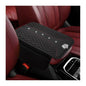 Bling Crown Car Center Console Cover, Crystal Leather Auto Armrest Box Cushion with 2 Storage Bags, Universal Crown Middle Console Cover Arm Rest Protector for Most Vehicles (Black) - color: Black