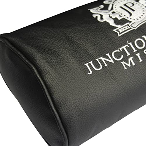JP JUNCTION PRODUCE VIP Black Leather Car Neck Pillow Headrest 2PCS