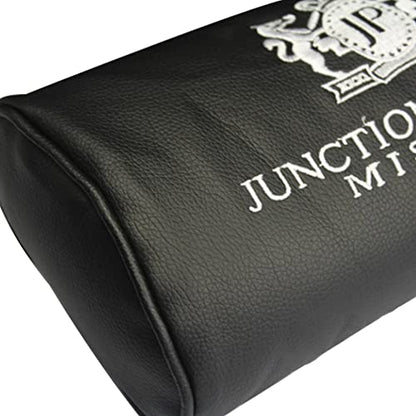 JP JUNCTION PRODUCE VIP Black Leather Car Neck Pillow Headrest 2PCS