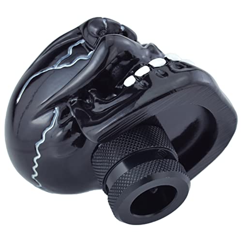 Skeleton Shifter Knobs Skull Gear Lever Handle Car Shift Head Fit Most Manual Automatic Transmission, Black - color: Black