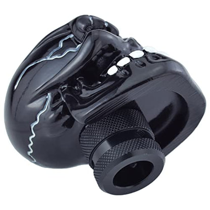 Skeleton Shifter Knobs Skull Gear Lever Handle Car Shift Head Fit Most Manual Automatic Transmission, Black - color: Black
